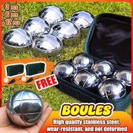 Petanque balls (3/6/12 pcs set) SILVER for training session and recreational Bola Petanque