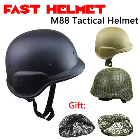 Tactical PASGT M88 Helmet Tactical Game Outdoor CS Equipment Plastic Hunting Explosion-Proof Helmet 