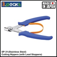3.PEAKS Stainless Steel Mini Cutting Plastic Nipper Long Bend Flat Round Nose Pliers Plastic Spring