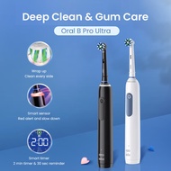 Oral B Pro Ultra Electric Toothbrush Pro 4 Pressure Sensor 48,800 Strokes/Min 2 Min Timer 30s Remind