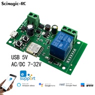 【Value Bundle】 Smart Switch DC 5V 12V 24V 32V 110V 220V 1 Channel Wifi Inching Relay Automation Modu