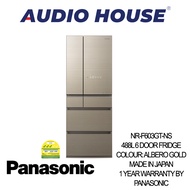 [BULKY] PANASONIC NR-F603GT-NS 488L 6 DOOR FRIDGE (ALBERO GOLD) ***1 YEAR WARRANTY***