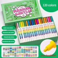 120/12 Colors Acrylic Paint Marker Pens Set Art Markers Painting Pen Graffiti for Stone Disc Mobile 