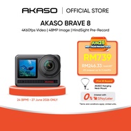 AKASO Brave 8 - Action Camera | 4K60fps Video | 48MP Image | 8K Time Lapse | HindSight Pre-Record | 
