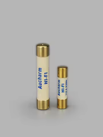 1pcs HIFI Silver Gold-plated Alloy Fuse Audio Preamp Amplifier Tube Amp Fuse 5x20mm 6x32mm 0.5A-15A 