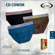 AGREE SPORT Men's CD (1 BOX CONTAINS 3) AG600 Underwear - CAN
