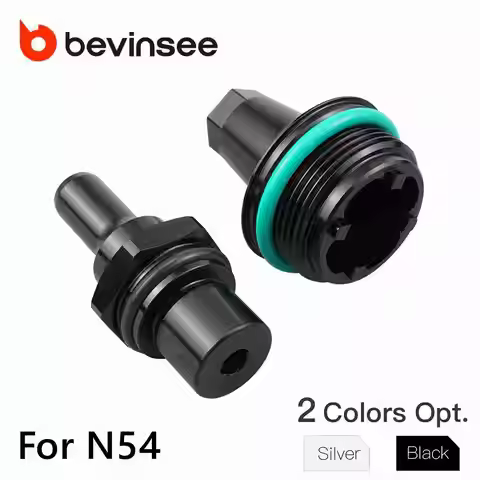 BEVINSEE For N54 PCV Valve & Cap Cover For BMW E90 E92 E91 E93 E82 E88 E89 E60 E61 F01 F02 X6 E71 Z4