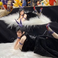 Lying Position Bunny Girl Tifa Anime Girl Action Figure Desktop Decor Birthday Gift GK Statue Model 