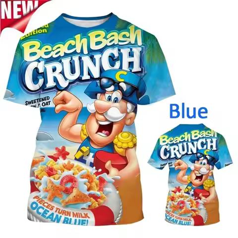 Men Women Crunch Berries Cinnamon Toast Blunts 3D Printed Casual T-Shirt Tops For Adults And Childre