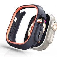 🔥 Watch case 🔥 Hard dual color PC anti-collision case for Apple Watch Ultra 2 49mm 45 44mm 41mm  for i Watch series 9 8 7 6 SE 5 4 3 Smart Watch case