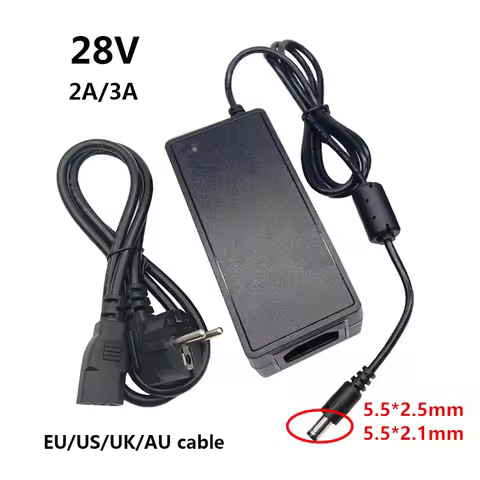 Universal 28V 28 Volt 2A 3A AC DC Power Adapter Supply Adaptor 28 Volt Converter Switching 5.5x2.5mm