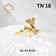 TN18 - Gold Deer Christmas Cake Topper (1 pcs)