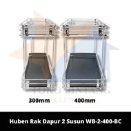 Huben 2-Tier Kitchen Shelf WB-2-400-BC