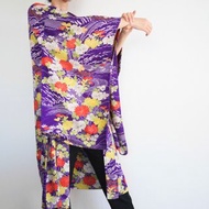 稀有古董和服，優雅花卉和服，和服外套