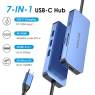 WAVLINK SD/TF Card Reader100W PD 7Combination1USB C 4K HDMI Docking station UHP34164.6