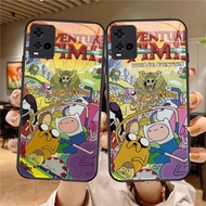 Z-4 Adventure Time Case Casing for VIVO Y21s V30 Y33s Y21t Y21 Y73 Y33t Pro Lite 5G HD Glass