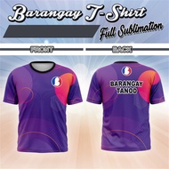 Summer BARANGAY TANOD Sublimation Men's and Women's Uniform T-shirt