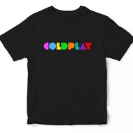 Rainbow Coldplay Writing T-shirt - Coldplay Fans