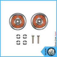 Tamiya Mini 4WD 40th Anniversary HG 19mm All-Aluminum Bearing Roller Set 95643 Silver [Direct from J