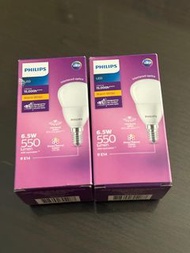 $50/ 2件 飛利浦 LED 燈泡 E14 6.5W 暖白光