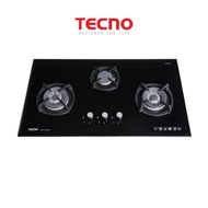 Tecno T3388TGSV 88CM Tempered Glass Hob with Inferno Wok Burner