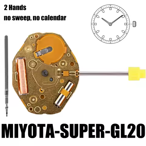 Japan GL20 Movement Miyota Super GL20 Movement YOUR ENGINE- Metal movement made in Japan.