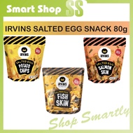 IRVINS SALTED EGG FISH SKIN/POTATO CHIPS/SALMON SKINS 80g