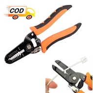 Tang Kupas Potong Kabel Stainless Steel Alat Gunting Pengupas Pemotong Bergerigi Wire Cutter Plier C