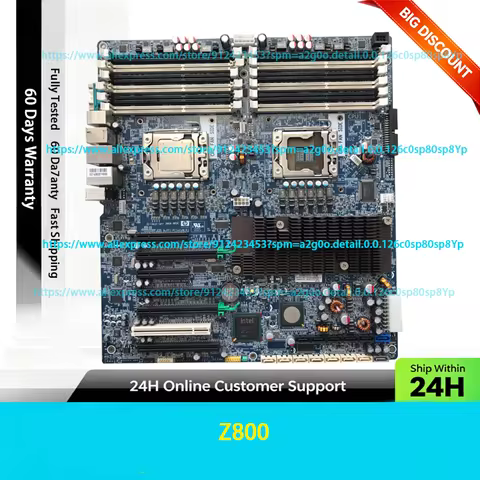 For HP Z800 Workstation Motherboard 576202-001 460838-002 LGA1366 DDR3 Mainboard, 100% Tested Fully