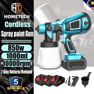 🔥5-year warranty🔥Electric Paint Spray Gun Cordless Spray Gun Portable Paint Sprayer 1000ml Household Paint Sprayer 喷漆枪