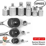 UMISTYDREAM9IQ0 1Pcs Ratchet Wrench Sleeve, 1/4 3/8 1/2 Inch Drive Spanner Converter Socket Adapter,