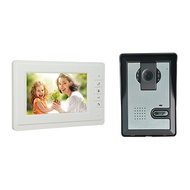 7 Inch Wired Video Door Phone Video Intercom Monitor Video Doorbell System for Home Office Apartment Security