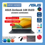 Asus ZenBook 14X UX3404V-AM9058WS 14.5" 3K 120Hz OLED Notebook / i5-13500H / 16GB RAM / 512GB SSD / 