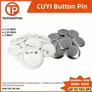 CUYI Button Pins Button Pin set 1.75inches 2.25inches 3inches