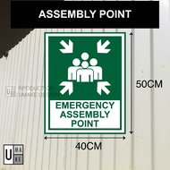 Assembly Signage Assembly Point Tempat Berkumpul Emergency Assembly Point Signage Direct Printing