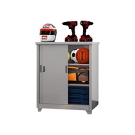 Metal Storage Cabinet Lockable Utility Organizer Adjustable Shelves Large Capacity Garage Basement W