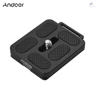 [P18] Andoer PU-50H Quick Release QR Plate with Attachment Loop for Arca Swiss Tripod Ball Head