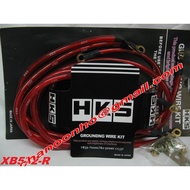 ORIGINAL HKS | MDK GROUNDING CABLE UNIVERSAL CAR 5 POINT (3 COLOUR) WIRE KIT-(MADE IN JAPAN)