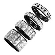 3/4Parks Emo Bracelets Punk Rock Studded Bracelet For Women Men Goth Leather Spiked Bracelets Emo Je