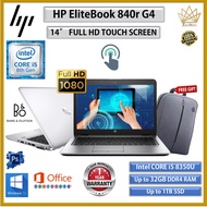 TOUCH SCREEN (CORE i5 8th GEN) HP ELITEBOOK 840r G4 CORE i5 (8TH GEN) 14" FHD/upto 32GB RAM/ WINDOWS