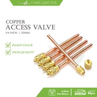 Access Valve 1/4" Refrigerator Access Valve Aircond Access Valve Peti Sejuk Spare Part