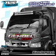 Stiker variasi decal kabin depan truck custom. canter,  ragasa,  dyna, giga, umplung  bisa request