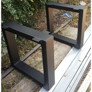 ขาโต๊ะเหล็ก ขาเหล็ก DIY ทรงสี่เหลี่ยม 1คู่ ก40xส40cm สีดำด้าน Coffee Table Legs ขาโต๊ะกลาง โต๊ะกาแฟ