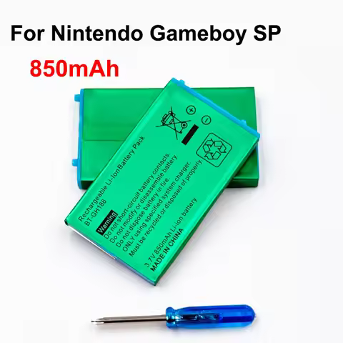 3.7V for Nintendo Gameboy SP battery 3.7V rechargeable 850mAh lithium battery for Nintendo GBASP Gam