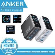 Anker GaN 140W Charger with Screen Display Fast Charger First Ai Windows Charger