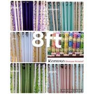tulip kapuso design 8ft(96inches) 3in1 and per pc ring curtain geena fabric Katrina plain center