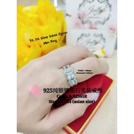 925 Silver stone ring**925 sterling Silver square ring/Silver ring for men