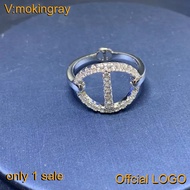 Pig Nose Ring Female Silver Diamond Pig Nose Ring NO.26071341