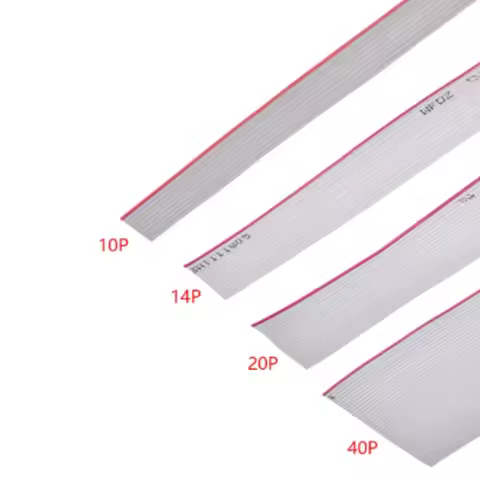 1Meter 1mm 1.0mm Pitch 10/12/14/16/18/20/24/26/30/34/40/44/50 Pin Wire Grey Flat Ribbon Cable 28AWG 