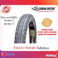 TAYAR TMAX TUBELESS TYRE TM100 70/90-17, 80/90-17